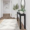 Solid Wood Modern Accent Console Table / Sofa Table in Black Finish