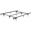 California King size Metal Bed Frame with Headboard Footboard Brackets