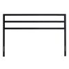 California King Modern Headboard in Matte Black Metal Finish