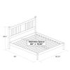 King Size Farmhouse Style Solid Wood Platform Bed with Headboard in Espresso