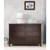 3 Piece Crib Changing Station 6 Drawer Dresser Nursery Furniture Set Espresso