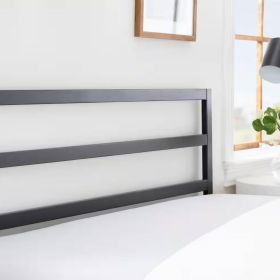 Full size Sturdy Modern Black Metal Headboard