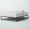 Full size 10-inch Low Profile Modern Metal Wood Slat Platform Bed Frame