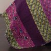 Full/Queen Vibrant Purple Yellow Boho Floral Reversible Lightweight Quilt Set