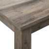 Modern Coastal Farmhouse Console Sofa Table in Gray Taupe Wood Finish