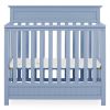 Pine Wood 4-in-1 Modern Convertible Crib Toddler Bed Daybed Baby Blue Finish