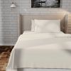 King size Ivory Beige Off-White Cream Color Certified Organic Cotton Sheet Set