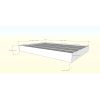 Full Size Modern Floating Style White Platform Bed Frame