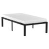 Twin size Modern 16-inch Sturdy Steel Metal Platform Bed Frame