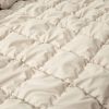 Twin/XL Soft Lightweight Puff Textured 2-Piece Comforter Set in Neutral Tan