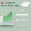 Twin size 10-inch Thick Medium Firm Cool Gel Memory Foam Mattress