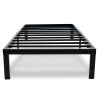 Twin XL College Dorm Heavy Duty Black Metal Platform Bed Frame