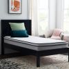 Twin XL size 8-inch Plush Memory Foam Innerspring Hybrid Mattress