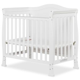 Solid Pine Wood 3-in-1 Convertible Baby Crib Daybed Toddler Bed in White Finish