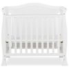 Solid Pine Wood 3-in-1 Convertible Baby Crib Daybed Toddler Bed in White Finish