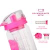 Fruit Infuser Water Bottle 32OZ Juice Shaker Sport w/ Flip Top Lid Anti-Slip Grips For Office Home Sport Running Walking Hiking